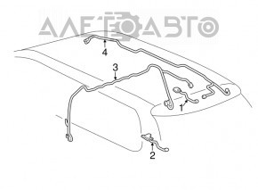 Antena pe acoperișul mașinii Toyota Sienna 11-17