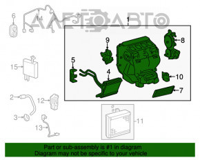 Arzătorul complet pentru Toyota Camry v55 15-17, auto american