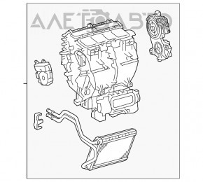 Печка в сборе Toyota Highlander 14-19 под климат