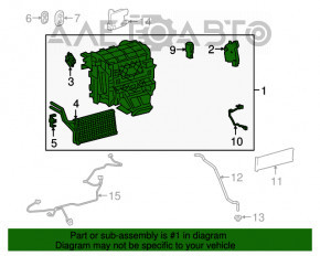 Корпус печки голый Toyota Camry v70 18-24