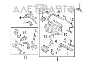 Motorul ventilatorului de încălzire cu 3 rânduri pentru Toyota Highlander 08-13.