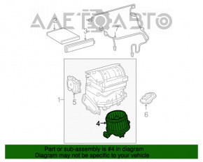 Motorul ventilatorului de încălzire Toyota Rav4 06-12 nou OEM original