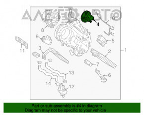 Motorul clapetei de încălzire Toyota Highlander 14-19