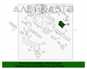 Actuatorul motorului care acționează ventilatorul de la încălzirea spate pentru Toyota Highlander 14-19.