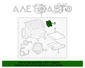 Actuator motor pentru ventilatorul de încălzire Lexus RX300 RX330 RX350 RX400h 04-09