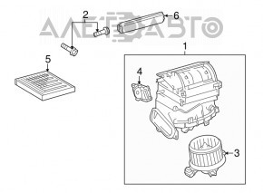 Motorul actuatorului pentru ventilarea cuptorului de aer condiționat al modelului Lexus CT200h 11-17, nou, original OEM.