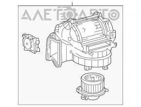 Corpul gol al ventilatorului, partea dreaptă a Lexus ES350 07-12.