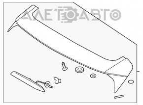 Spoilerul portbagajului Hyundai Tucson 16-18 pre-restilizare