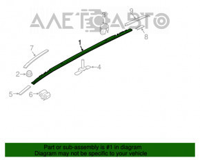 Balustrade longitudinale Kia Sorento 16-20 fără plafon panoramic