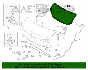 Garnitura capac portbagaj Hyundai Elantra AD 17-20 nou OEM original