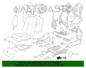 Modulul de încălzire a scaunului SUB ASSEMBLY Lexus RX350 RX450h 16-22