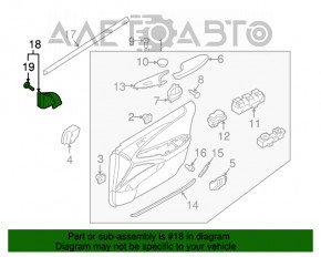 Capac oglindă exterioară stânga față Hyundai Sonata 11-15