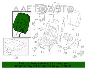 Scaunul șoferului Infiniti QX30 17- fără airbag, electric, piele neagră, uzată