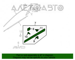 Capac usa inferioara fata dreapta Kia Sorento 16-20 cu crom