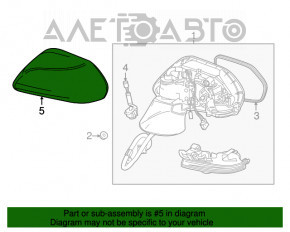 Крышка зеркала правая Toyota Camry v70 18-24 без поворотника