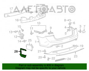 Кронштейн BLIND SPOT MONITOR правый Toyota Avalon 13-18