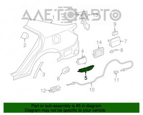 Capacul monitorului pentru zona moartă din dreapta Toyota Camry v50 12-14 SUA