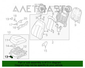 Modul de control al scaunelor încălzite Hyundai Sonata 15-17