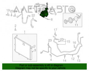 Compresorul de aer condiționat pentru Lexus RX300 98-03