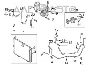 Компрессор кондиционера Lexus RX300 98-03