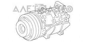 Компрессор кондиционера Toyota Camry v40 hybrid