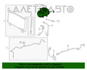 Compresorul de aer condiționat pentru Lexus RX450h 10-15 042200-0602