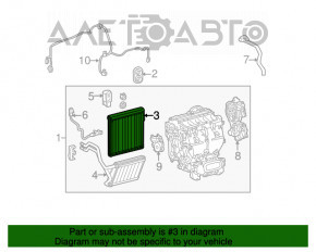 Evaporator Lexus RX350 10-15