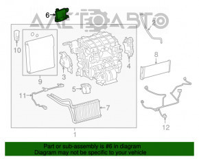 Modulul de control al unității de amplificare a aerului condiționat Toyota Prius 16-