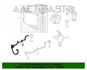 Compresorul de aer condiționat și încălzire pentru Toyota Highlander 08-13 3.5