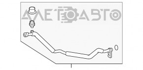 Трубка кондиционера компрессор-печка вторая Toyota Prius 30 10-15