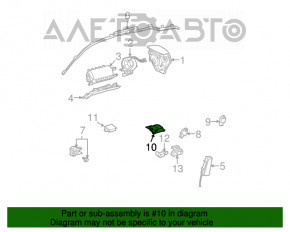 Modulul computerizat al airbag-urilor SRS pentru pernele de aer de siguranță Lexus IS250 06-13