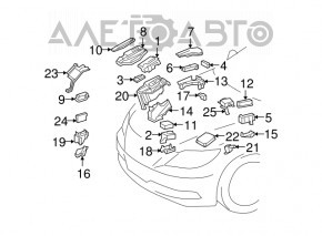 MULTIPLEX NETWORK FRONT LAMP Lexus LS460 07-12 rwd