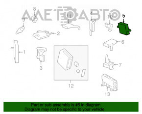 Rear Driver Door Multiplex Controll Lexus LS460 LS600h 07-12