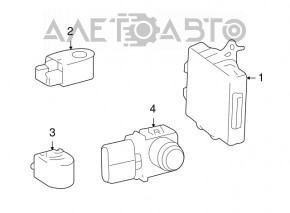 Clearance Warning Sonar Computer Lexus LS460 LS600h 07-12