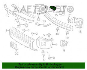 Senzor de parcare spate pentru Toyota Rav4 16-18, cu inel