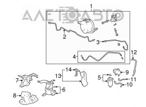 Senzorul de înclinare a caroseriei pentru Lexus GX470 03-09, nou, original OEM