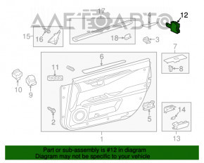 Computer assy, outer mirror control Lexus ES300h ES350 13-18 лев