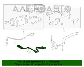 Sonda lambda față secundară pentru Toyota Highlander 08-10 3.5