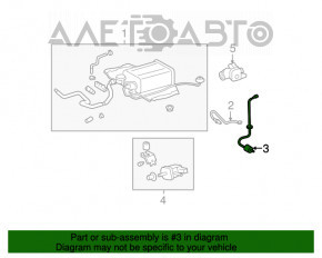 Sonda lambda stânga a doua pentru Lexus LS460 LS600h 07-12 este lovită.