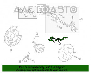 Cablu senzor ABS spate dreapta Lexus RX350 RX450h 10-15 FWD