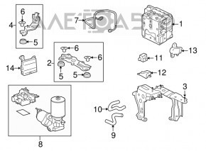 ABS & TRC & VSC Lexus RX350 10-15