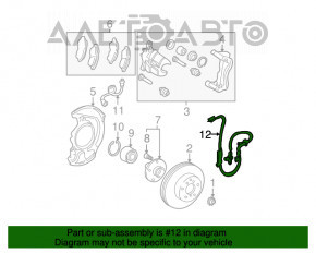 Senzor ABS față stânga Toyota Solara 04-08