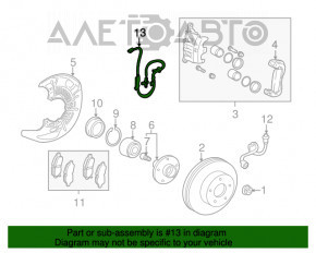 Датчик ABS передний левый Toyota Sienna 11-20