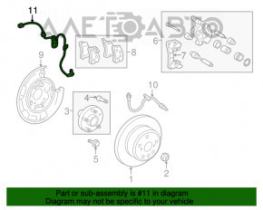 Senzor ABS spate dreapta Toyota Highlander 08-13 AWD