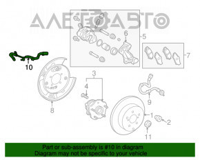 Senzor ABS spate stânga pentru Lexus RX350 RX450h 10-15 AWD