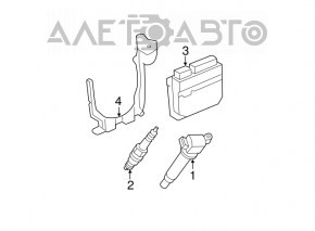 Блок ECU компьютер двигателя Toyota Camry v40 2.4