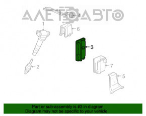 Blocul ECU al calculatorului motorului Lexus RX450h 10-12