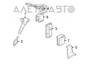 Блок ECU компьютер двигателя Lexus RX450h 11-13