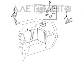 Modulul ECU al motorului Lexus GX470 03-09