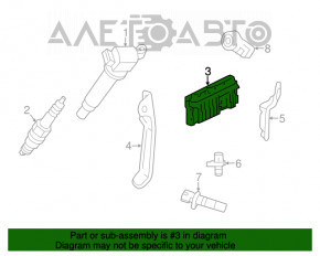 Modulul ECU al motorului Toyota Avalon 13-18 3.5